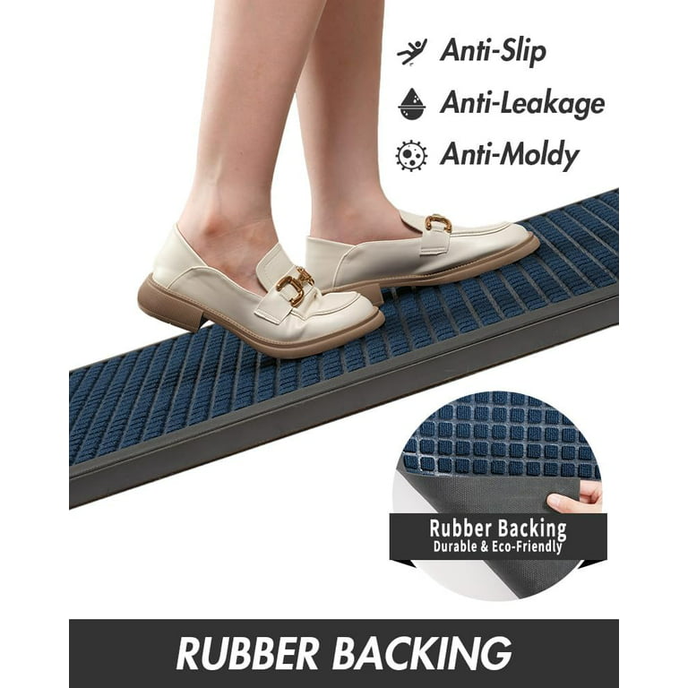 MontVoo -Bath Mat Rug-Rubber Non Slip Quick Dry Super Absorbent