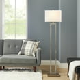 thumbnail image 2 of Better Homes & Gardens 61"H Metal Floor Lamp, Silver Brushed Nickel Finish, LED Bulb Included, 2 of 9