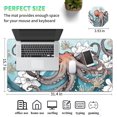 thumbnail image 2 of Mouse Pad,Desk Mat,Computer Mouse Pad + Cute Coasters,31.5"x15.7" with Non-Slip Black Rubber Base Mouse Pad,for Mouse Pads for Laptop,Gaming Office & Home,Washable Mousepad,Octopus Marine Life, 2 of 6