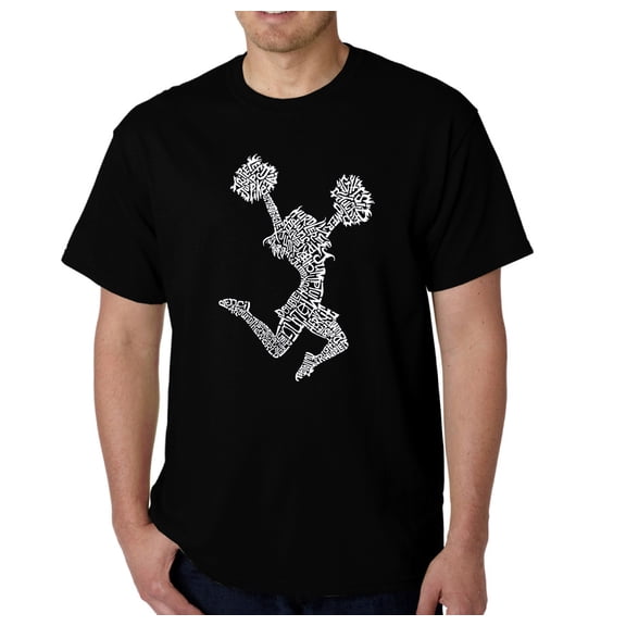 LA Pop Art Men's Word Art T-Shirt - Cheer