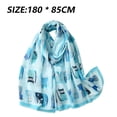 thumbnail image 4 of Bufanda ligera con estampado de gatitos lindos para mujer, bufanda cálida para invierno y otoño, 4 of 6