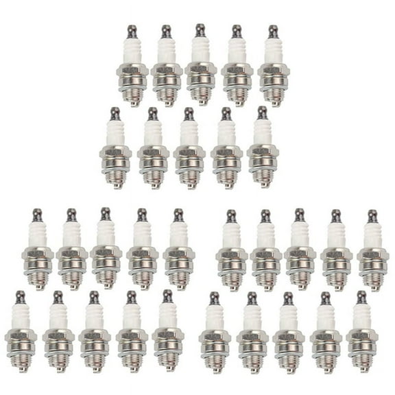 30Pcs L7T Spark Plug for Trimmer Blower Chainsaw Brushcutter Strimmer Lawn Mower