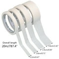 thumbnail image 5 of LAIQIEN White Masking Tape Length 787.4in(20M) 4 Kinds Optional For Creating for Sharp E, 5 of 14