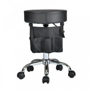 BestMassage Adjustable Hydraulic Rolling Swivel Stool Tattoo Facial Massage Salon,Black