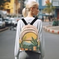 thumbnail image 7 of FORMRS Mini Backpack Purse for Women Travel Daypack Casual Shoulder Bag, Boho Plants, 7 of 7