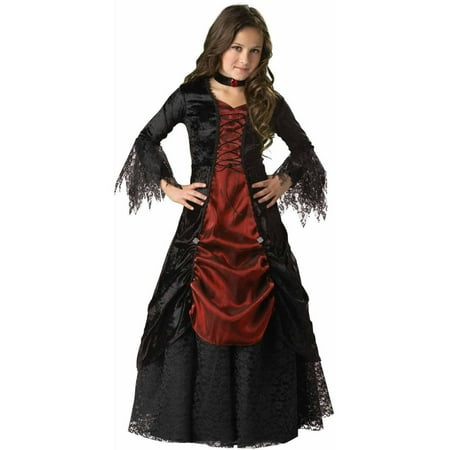 Gothic Vampira Elite Collection Girls' Halloween Costume