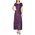 thumbnail image 1 of Alex Evenings Robe Longue Ligne A Rosette pour Femmes, 1 of 1