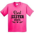 thumbnail image 3 of Inktastic Best Sister Ever Youth T-Shirt, 3 of 5