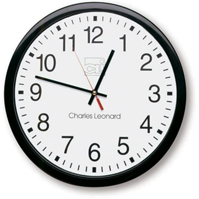 Charles Leonard Battery Operated Wall Clock
