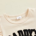thumbnail image 6 of Bagilaanoe 2pcs Toddler Baby Girl Shorts Set Short Sleeve Letter Print T Shirt Tops + Shorts 6M 12M 18M 24M 3T Kids Casual Summer Clothes, 6 of 8