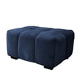 thumbnail image 3 of GZXS Modern Rectangular Tufted Ottoman in Green Chenille Upholstery - with High-Density Sponge Cushion and Sturdy Wood Frame, Easy Placement, 3 of 7