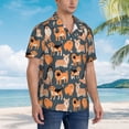 thumbnail image 3 of Pofeuu Corgi Collie Pug Print Hawaiian Shirt for Men Sleeves Casual Button Down Summer Beach Dress Shirts T-Shirts,Medium, 3 of 7