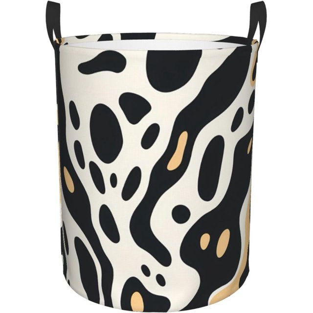 Cow Print Print Laundry Basket For Storage Bins Toy Bins Gift Baskets Bedroom Clothes Hamper