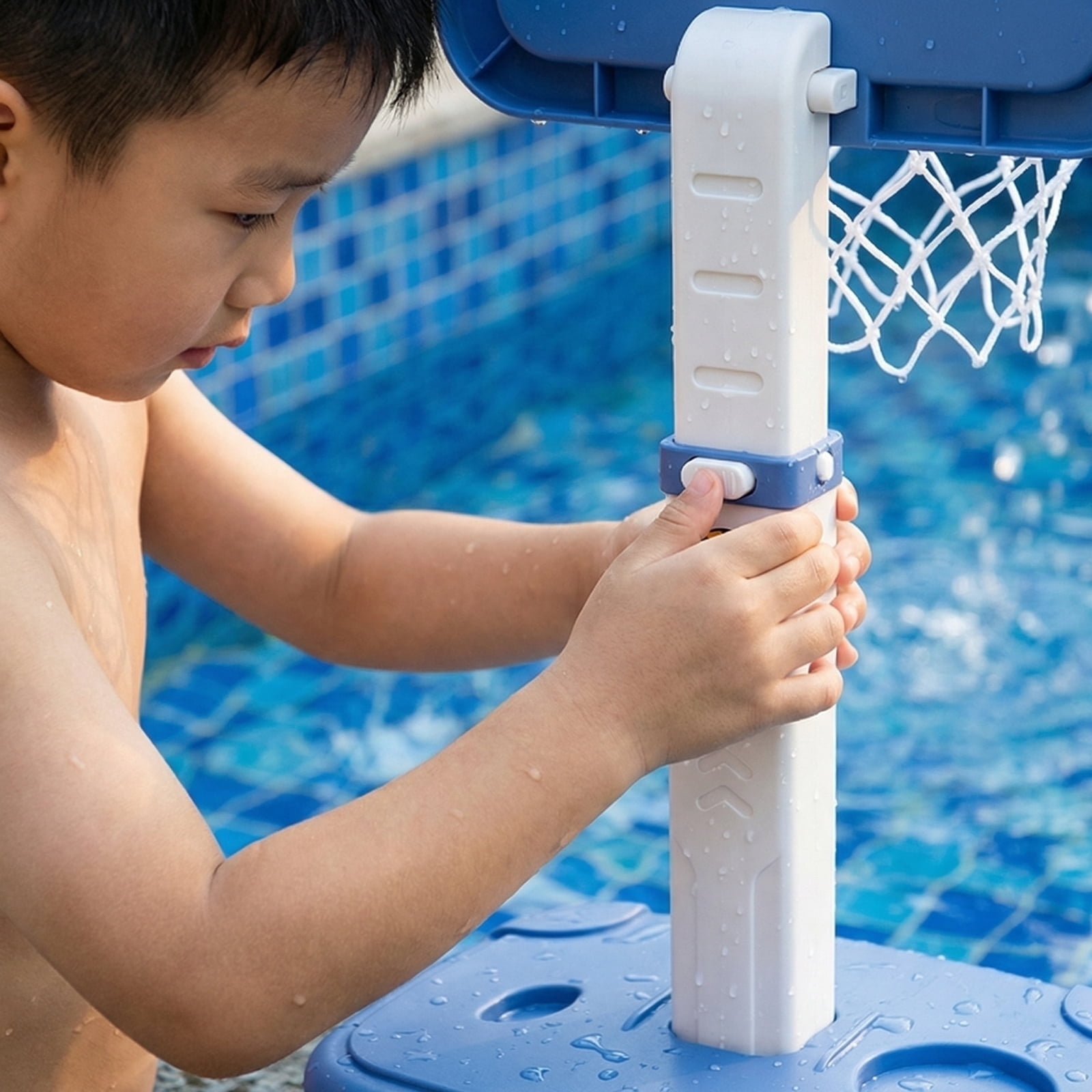 Adjustable Basketball Hoop for Kids, Portable Height Adjustable toddler Basketball Hoop Outdoor, Red Basketball Stand with 2 Balls