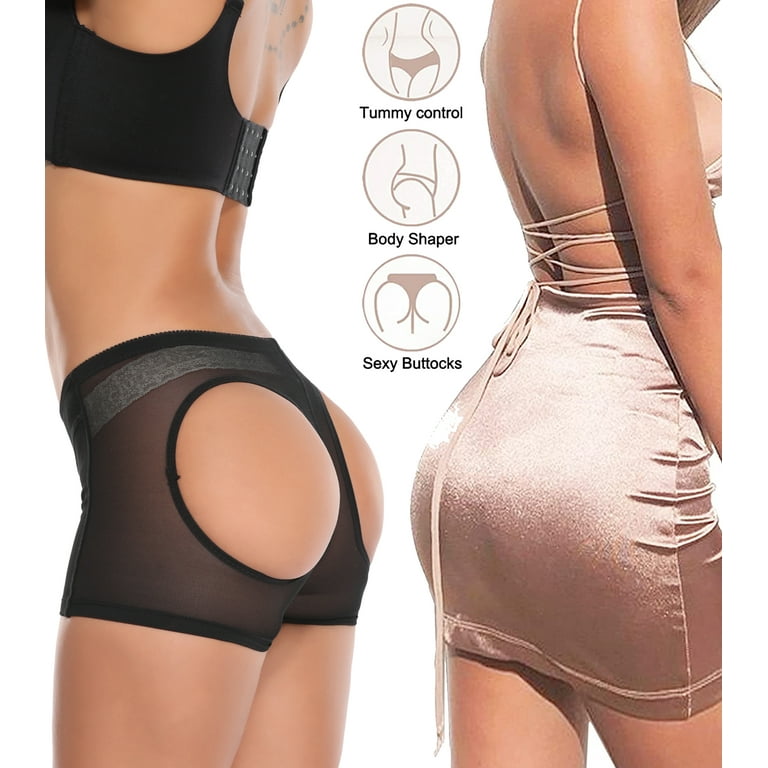 QRIC Women Butt Lifter Panties Shapewear Tummy Control Butt Lifting Panty  Booty Body Shaper Seamless Enhancer Underwear