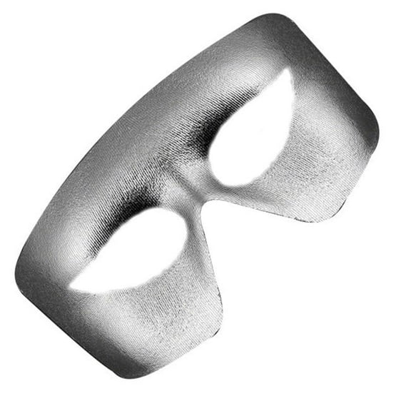 Masquerade Silver Non-Light Up Metallic Mask Mardi Gras