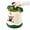Green, variant on Cute Mini Desktop Trash Can - Small Desk Garbage Bin with One-Touch Press Lid - 6.3 Inch Plastic Waste Basket for Home Office, Bedroom, Vanity, Car - Cat Design (Red)
