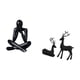 thumbnail image 5 of Escultura De Ciervo Abstracta Moderna, Figura Coleccionable, Adorno Para Sala De Estar, Estantería, Decoración Del Hogar, Decoración De Mesa, Estatua De Resina., 5 of 8