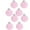 Pink, variant on Christmas 8Pcs Velvet Christmas Balls Flocked Christmas Tree Ball Ornaments,Outdoor Christmas Tree Decorations Party Supplies