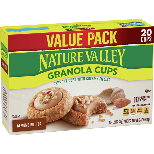 Nature Valley Granola Cups, Almond Butter, 12.4 oz