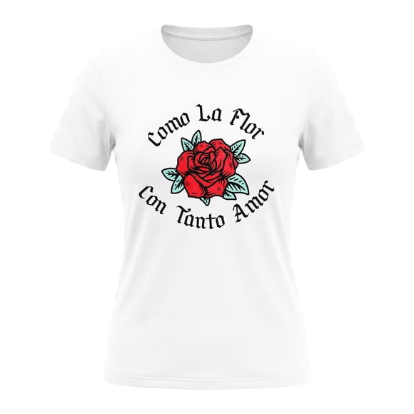 Playera George para Dama, Manga Corta Blanco Talla G