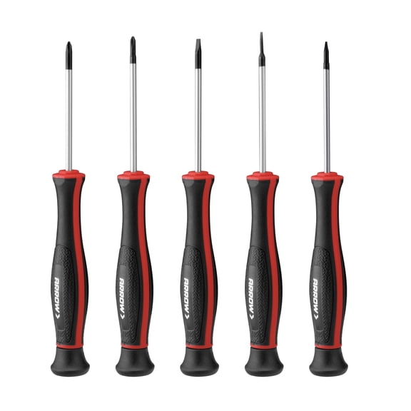 Arrow Chrome Vanadium Steel Precision Screwdriver Set - 5 Pack