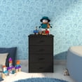 thumbnail image 4 of Cajonera − Nápoles. Cajonera Multiusos, Mueble Con Cajones, Credenza Cómoda Para Ropa, 4 Cajones (Negro), 4 of 9