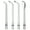 Replacement Tips, variant on HealthSmart Replacement Tips for Compact Cordless Water Flosser, 4 Pack, Includes (1) Standard, (1) Orthodontic, (1) Tongue Cleaner, (1) Periodontal Replacement
