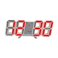 thumbnail image 4 of Reloj LED, reloj despertador electrónico, brillo ajustable, reloj Digital, reloj de escritorio para mesita de noche, oficina, decoración de mesita de y rojo, 4 of 8