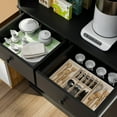 thumbnail image 4 of 76" Tall Kitchen Pantry Storage Cabinet with Microwave Stand, Freestanding Kitchen Pantry Cabinet with Storage, Cupboard Cabinet for Kitchen, 4 of 14