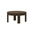 thumbnail image 3 of Plank+Beam Solid Wood Contour Round Coffee Table, 30" Coffee Table, Coffee Tables for Living Room, Modern Center Table for Small Spaces, Walnut, 3 of 9
