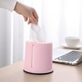 thumbnail image 5 of Hxoliqit Simple Household Round Paper Box Plastic Tissue Box Suitable For Kitchen Restaurant Bathroom Bathroom Home(Multicolor) Storage Box Kitchen Gadgets, 5 of 9