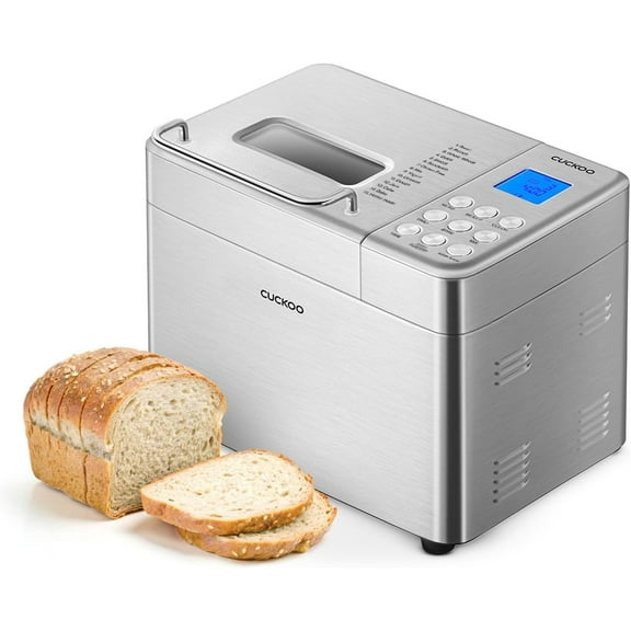Bread Maker Machine with 15 Menu Options   3 Crust Colors, 2 lbs Bread Machine with Automatic Fruit & Nut Dispenser, Includes 6 Accessories, Ideal Breadmaker for Sourdough