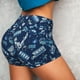 thumbnail image 4 of Fotbe Blue Bus Shorts Sin Costuras – Shorts Deportivos de Cintura Alta para Mujer, Elásticos para Gimnasio, Yoga, Running o Ciclismo-X-Large, 4 of 8