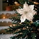 thumbnail image 5 of Festive Glittered Poinsettia Ornament Set, Christmas Tree Decorations, Holiday Floral Arrangements, Party & Home Decor Accessories for Seasonal Celebrations and Festive Events, 5 of 6