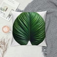 thumbnail image 2 of COMIO Green Palm Leaf Pillow Covers Decorative Tropical Jungle Banana Leaves Throw Pillow Covers Square Cushion Cover for Home Sofa Couch, 2 of 5