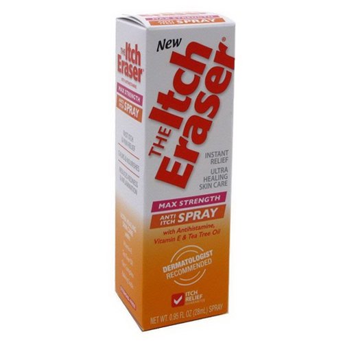 The Itch Eraser Anti Itch Spray Max Strength Insect Bite, 0.95 Oz, 6