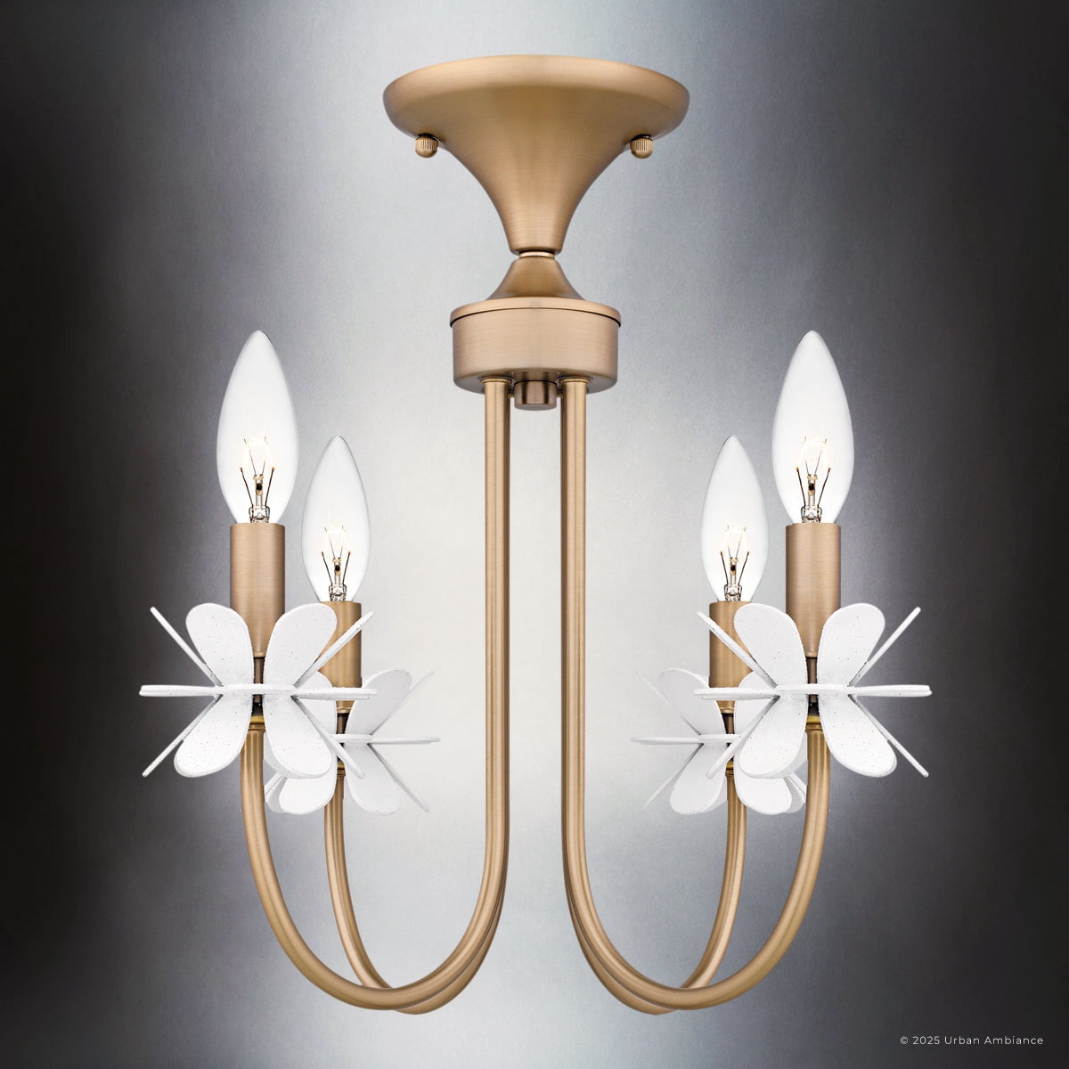 Luxury Glam Ceiling Light, Bronze Gold, UQL6460