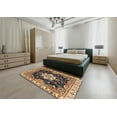 thumbnail image 5 of Ahgly Company Machine Washable Indoor Rectangle Abstract Dark Brown Area Rugs, 6' x 9', 5 of 7
