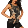 thumbnail image 2 of Balery Koi Fish Tranquility Camiseta sin mangas estampada ligera para mujer, tops de entrenamiento sin mangas, camisetas de yoga transpirables de secado rápido.-Small, 2 of 7