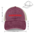thumbnail image 2 of Gabagool Wine Red Hat Adjustable Funny Fashion Unisex Baseball Cap for Men Women, 2 of 7
