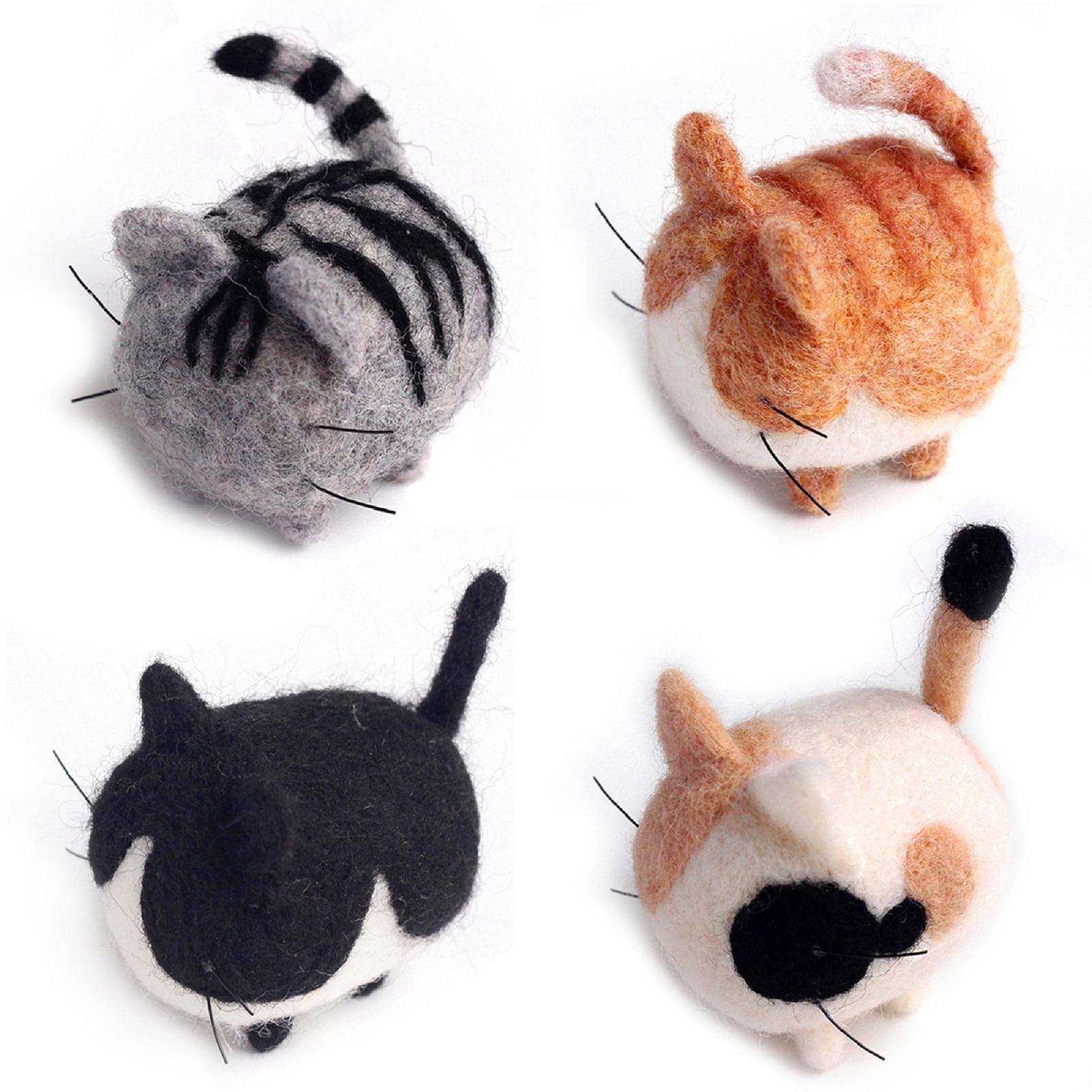 Feltsky 4 Cats and 4 Dogs Needle Felting Kits for Beginners Gift for Mother's Day Birthday