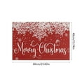 thumbnail image 3 of JilgTeok Christmas Kitchen Rug Sets Holiday Merry Christmas and Snowflake Kitchen Mat Non-Slip Doormat Runner Rug Decorative Xmas Kitchen Floor Mat for Home Decoration(23.62*15.74in), 3 of 6