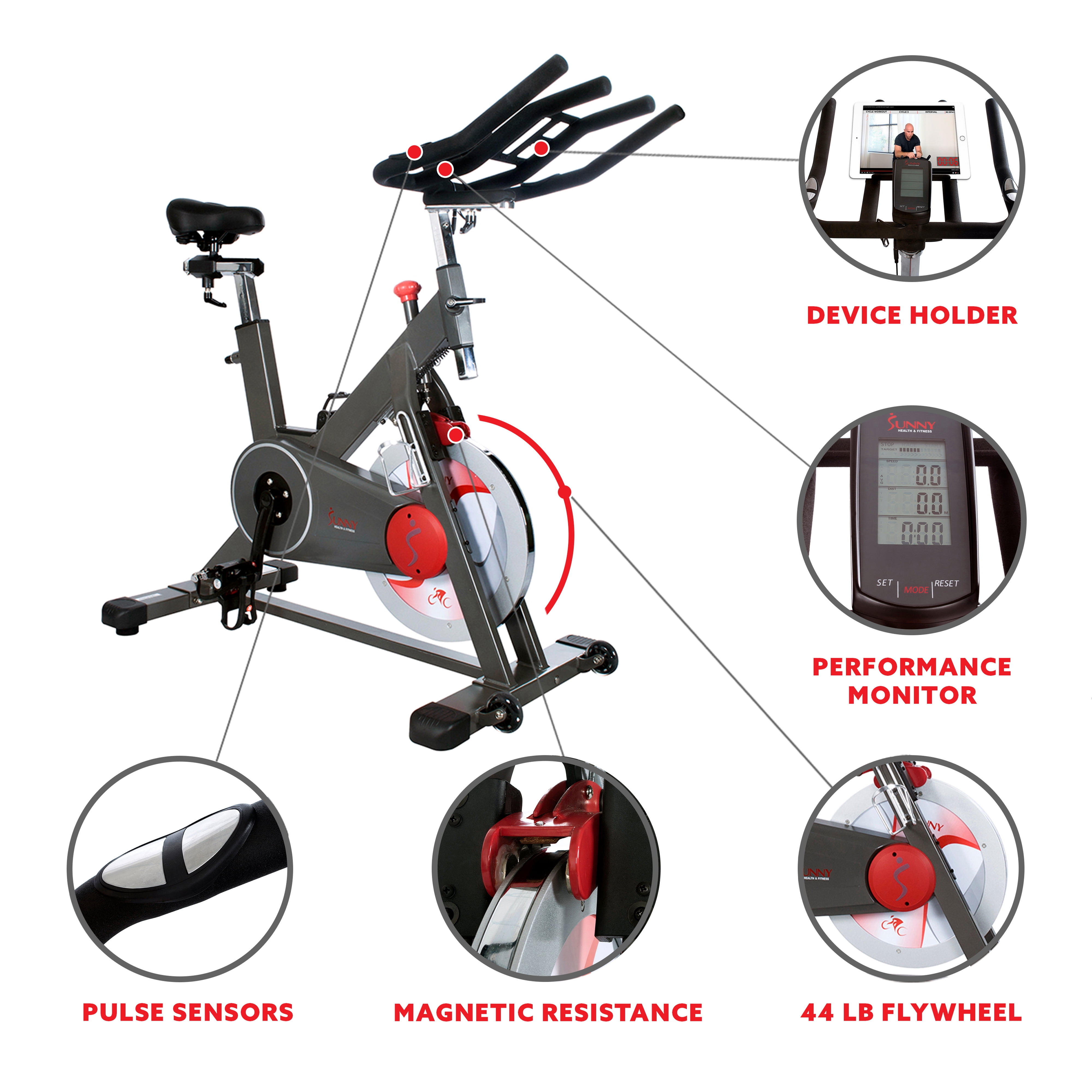 Sunny Health & Fitness Training Cycling Bike - SF-B1913