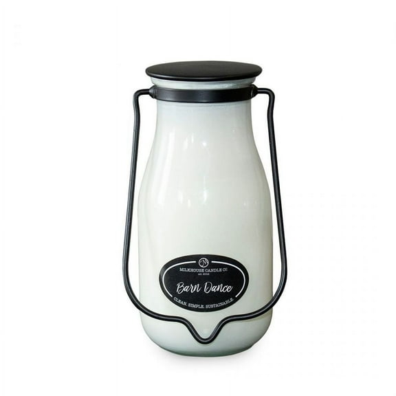 Milkhouse Candles Large 14 Ounce Milk Bottle Candle - BARN DANCE