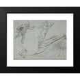 thumbnail image 2 of Giovanni Battista Salvi da Sassoferrato 14x11 Black Modern Framed Museum Art Print Titled - Studies of Two Flying Putti and of Drapery (1609-85), 2 of 5