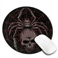 thumbnail image 2 of Disketp Spider With Skull Small Mouse Pad 7.9x7.9 Inches,Washable Round Mousepad For Office Laptop Computer,Non-Slip Rubber Base Mouse Pads For Wireless Mouse, 2 of 9