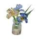 thumbnail image 2 of Ramo de flores de cristal con jarrón, regalo de ramo, decoración del hogar, figuras coleccionables de flores de iris para cumpleaños de esposa y mamá. Estilo A, 2 of 9