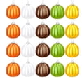 thumbnail image 2 of Halloween Pumpkin Ornament Balls Set of 20 Shatterproof Plastic Fall Decor for Artificial Christmas Tree and Home Decor Indoor Outdoor Thanksgiving Party Supplies, 2 of 7