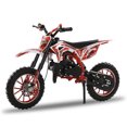 thumbnail image 2 of Floseru 49cc 2-Stroke Dirt Bike, Gas Dirt Bike for Kids, Off Road Mini Motorcycle, Pocket Motorbike with Front Rear Disc Brakes, Racing Max Speed 40KM/H, 2 of 8